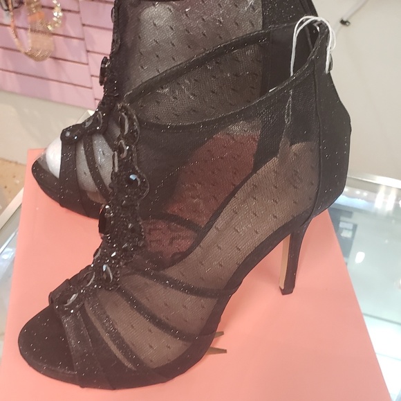 Peeptoe meshed high heels - Picture 4 of 6